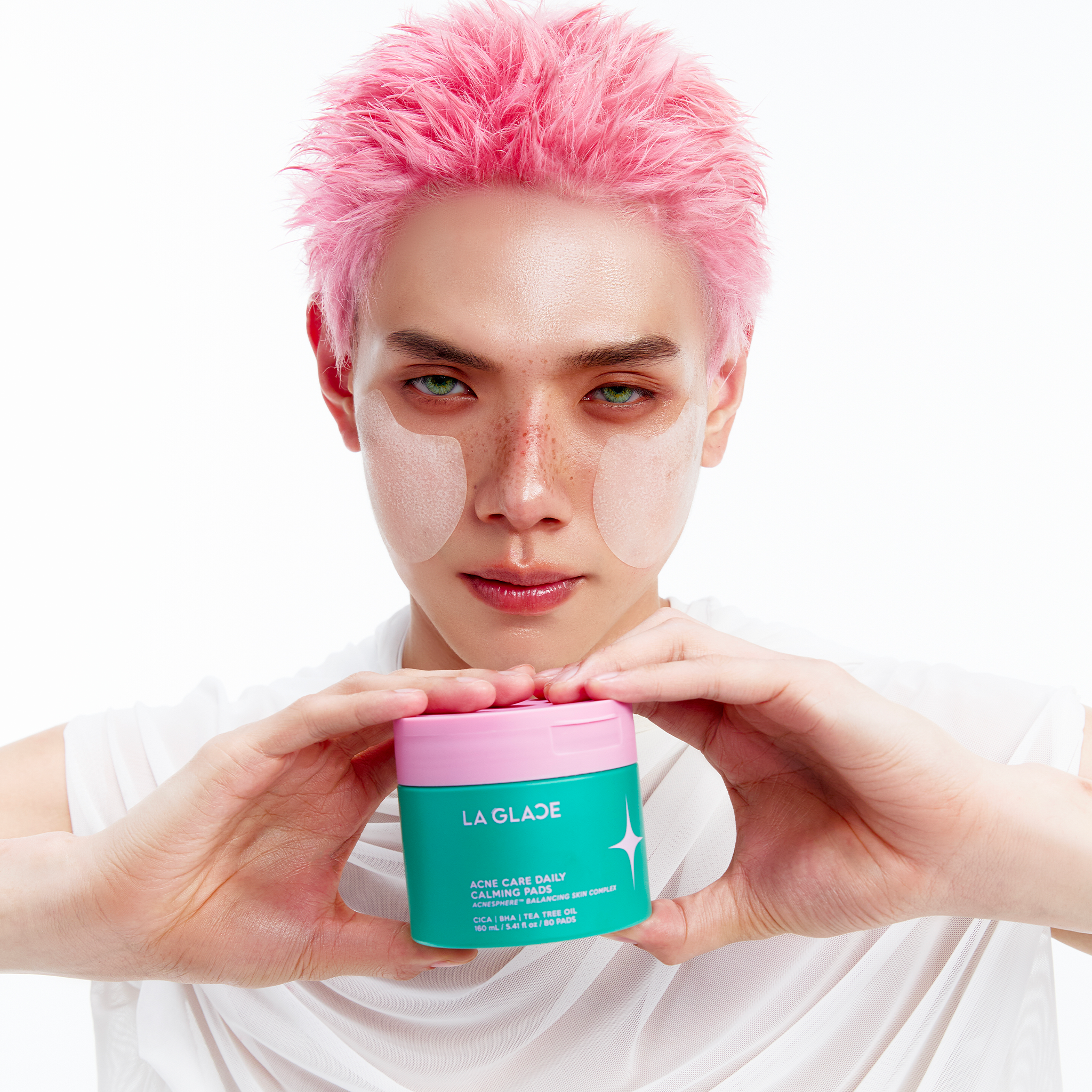 LA GLACE ACNE CARE DAILY CALMING TONER PADS